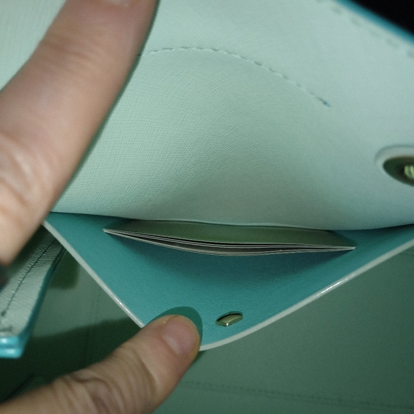 NWT Kate Spade Cape Drive Harriet Bucket tote bag aqua - Picture 7 of 15